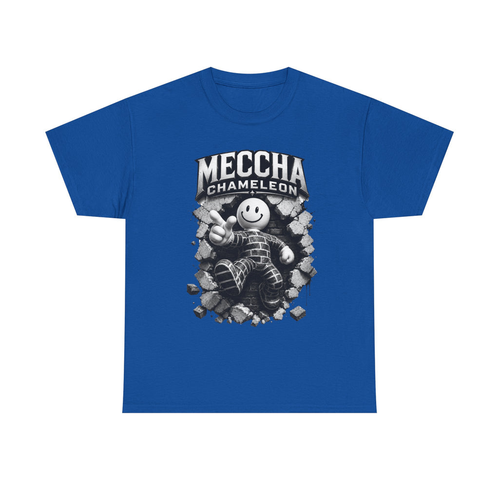 Chameleon Mascot Tee — Colorful 'Meccha Chameleon' Graphic T‑Shirt