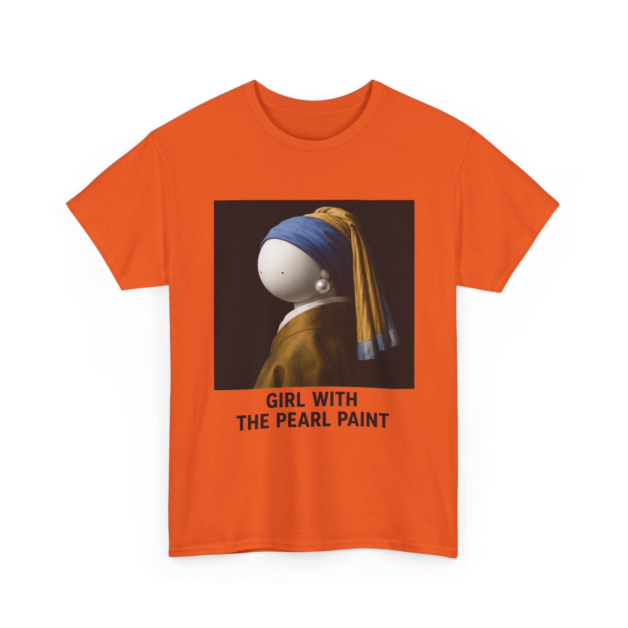 Girl with the Pearl Paint T-Shirt — Classic Art Parody Tee
