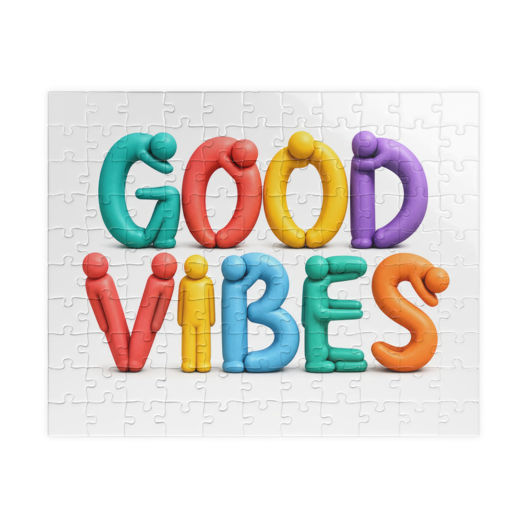 Good Vibes Colorful Puzzle — Inspirational 110–1014 Piece Jigsaw