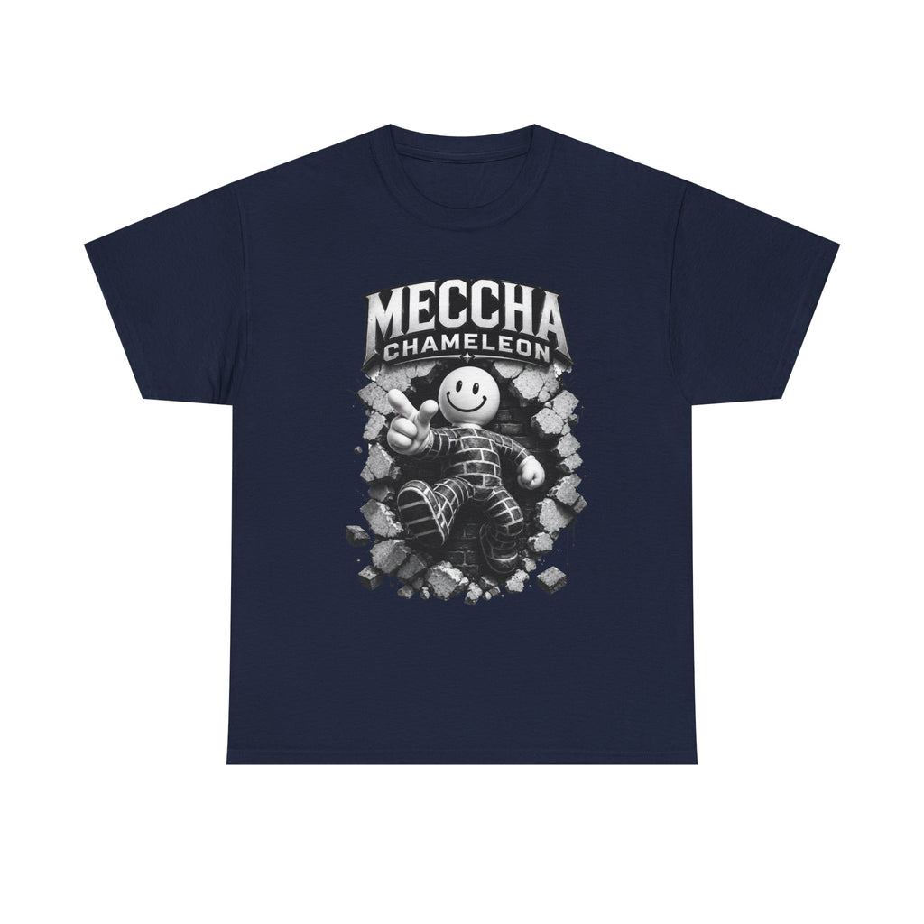 Chameleon Mascot Tee — Colorful 'Meccha Chameleon' Graphic T‑Shirt