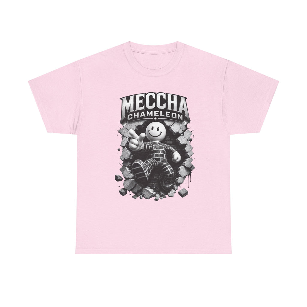 Chameleon Mascot Tee — Colorful 'Meccha Chameleon' Graphic T‑Shirt