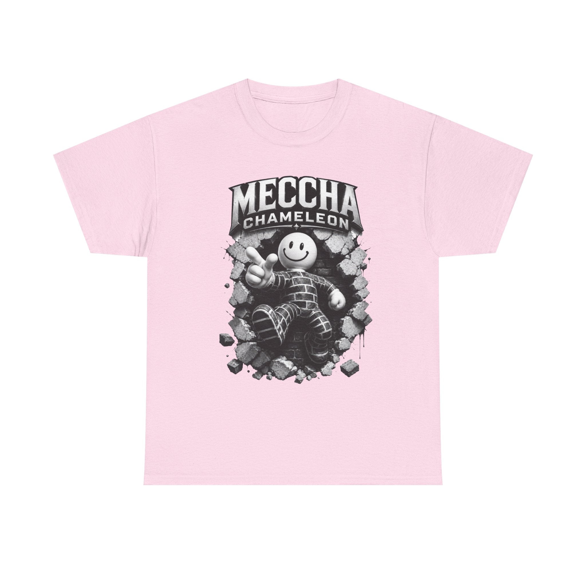Chameleon Mascot Tee — Colorful 'Meccha Chameleon' Graphic T‑Shirt
