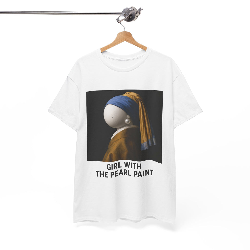 Girl with the Pearl Paint T-Shirt — Classic Art Parody Tee