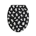 3-Piece Plush Bath Mat Set — Black Bubble People & Ocean Reef Non-Slip Bathroom Rugs