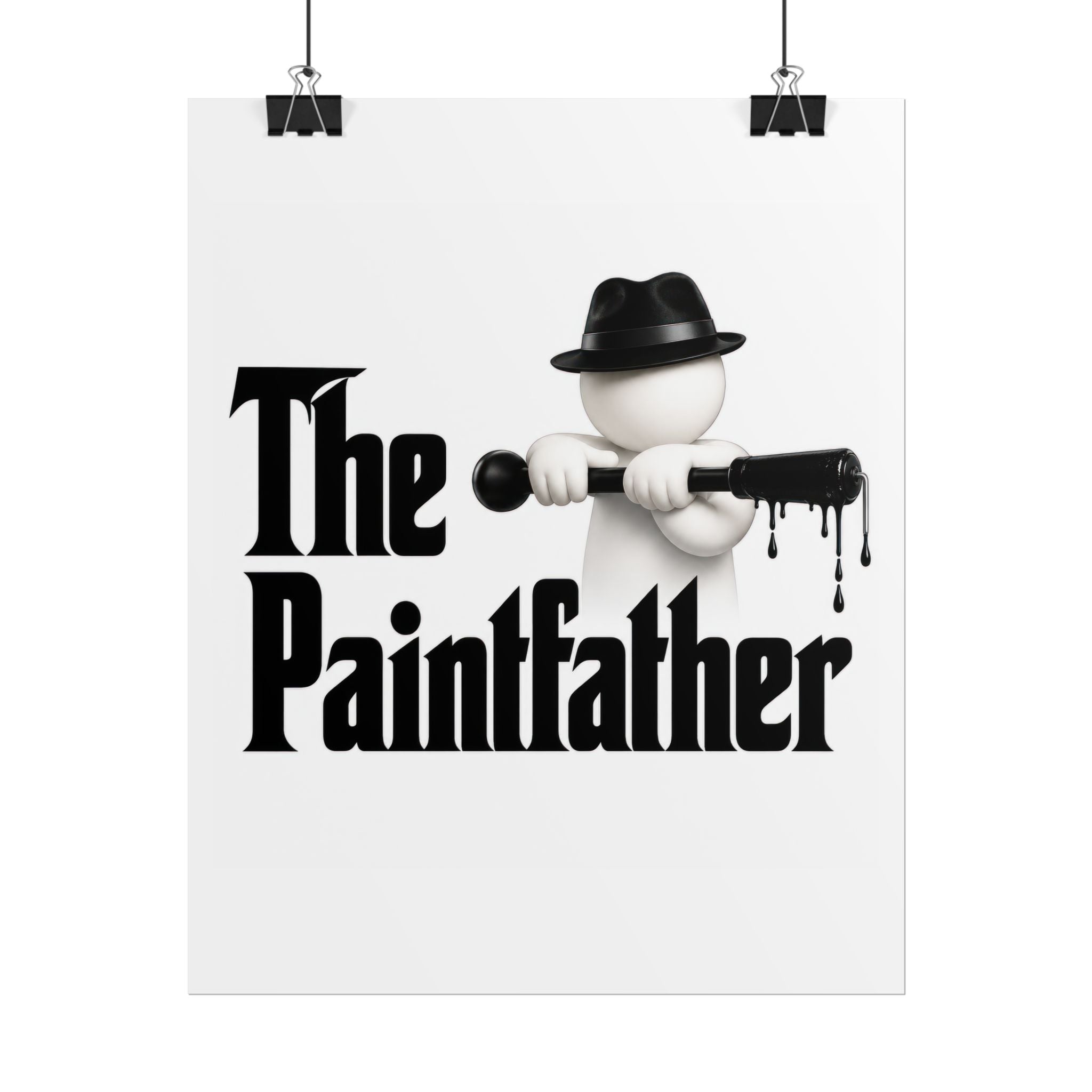 Rolled Poster — "The Paintfather" Funny Painter Art Print