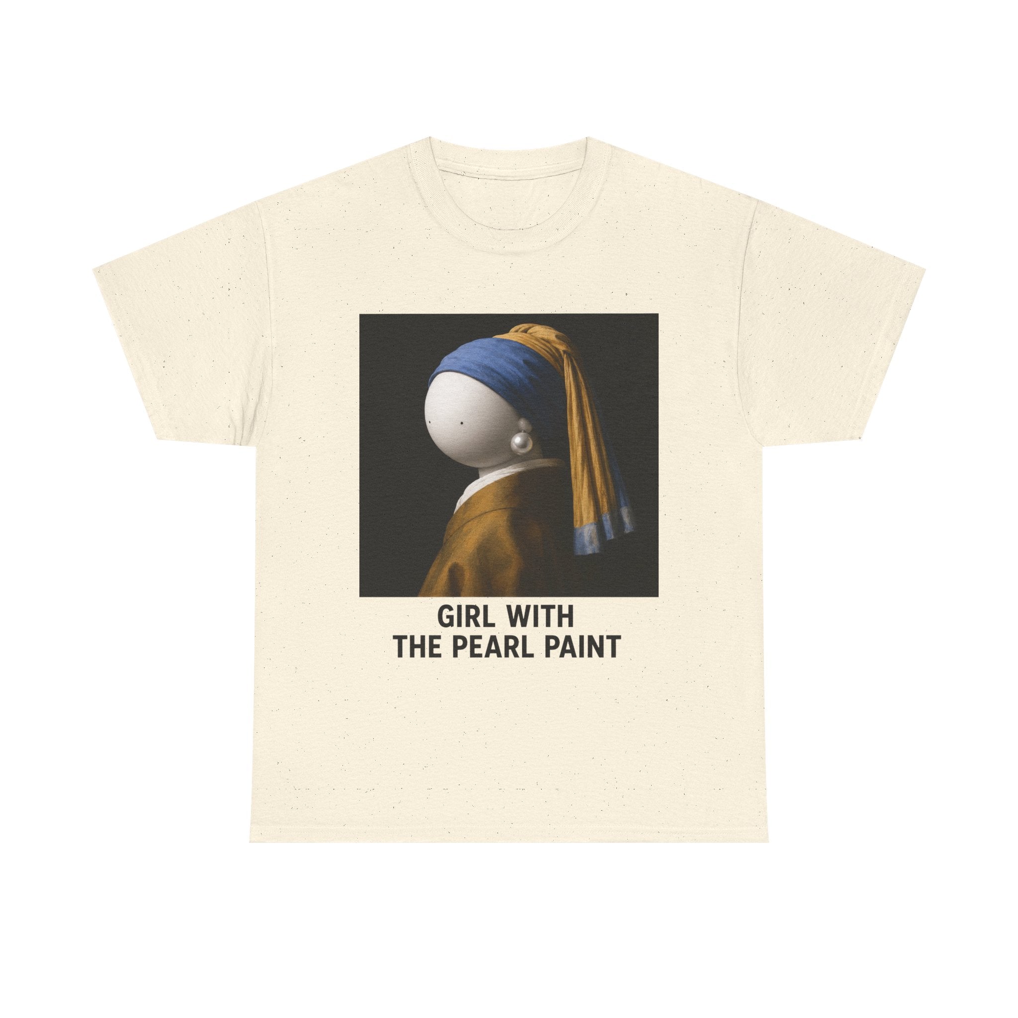 T-Shirt — 'Girl With The Pearl Paint' Classic Art Parody Tee