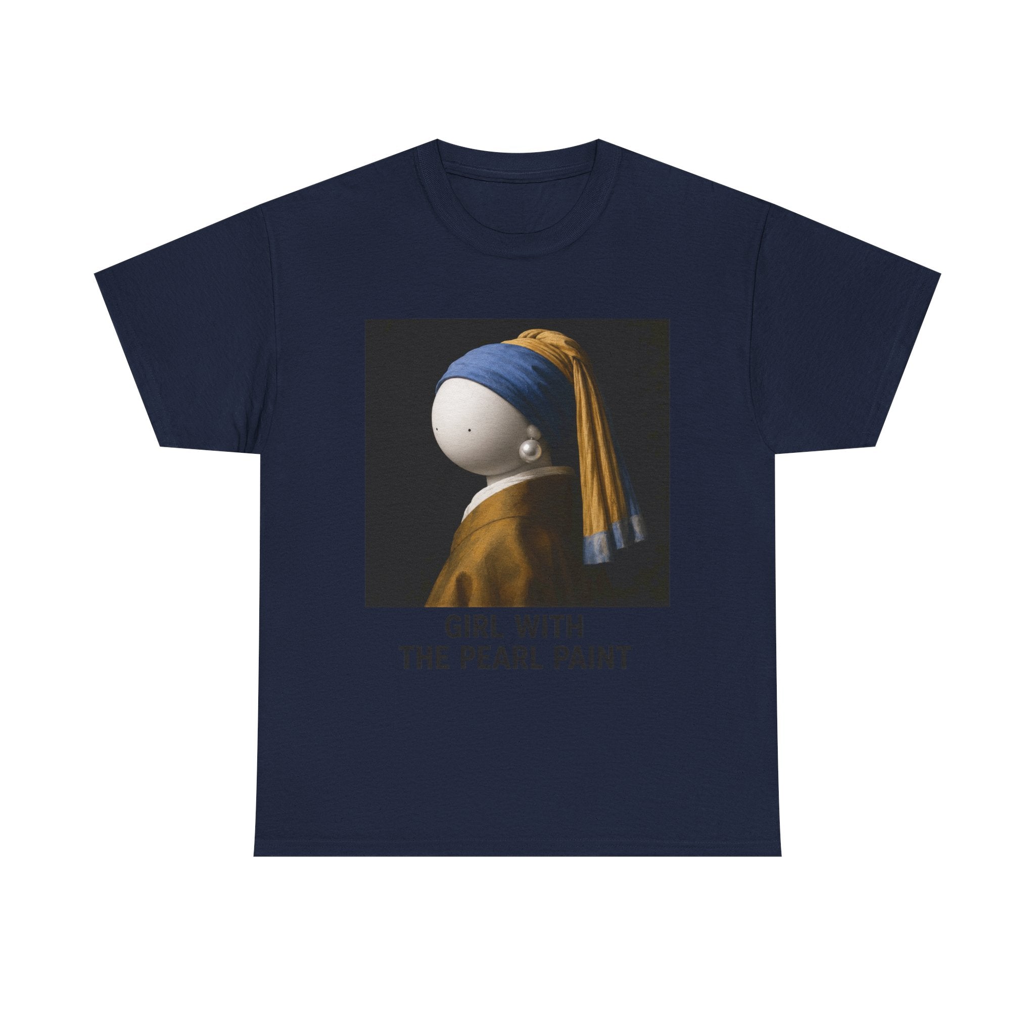 T-Shirt — 'Girl With The Pearl Paint' Classic Art Parody Tee