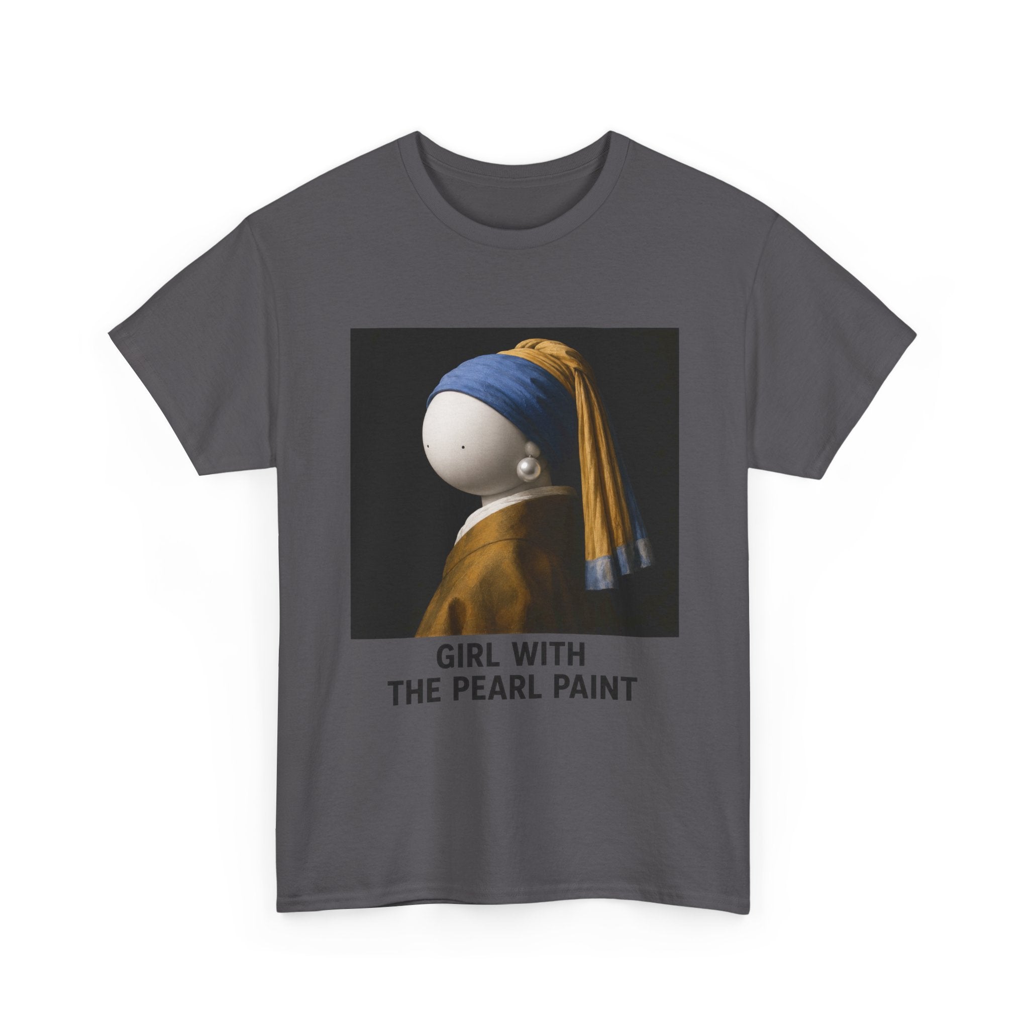 Girl with the Pearl Paint T-Shirt — Classic Art Parody Tee