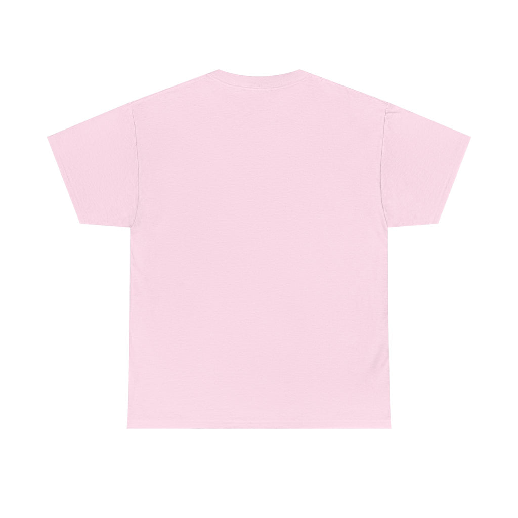 Graphic Tee — Red Striped Figure Design