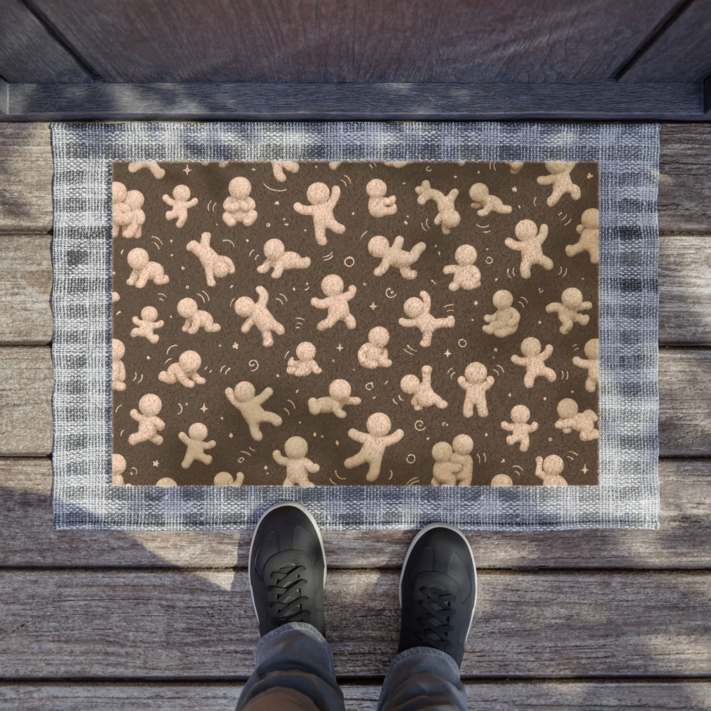 Gingerbread People Doormat – Festive Holiday Welcome Mat