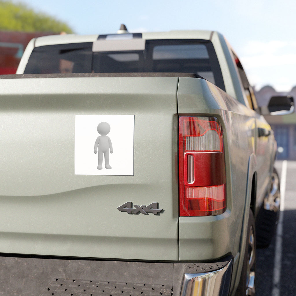 Blank Car Magnet — Customizable Plain Black Vehicle Magnet