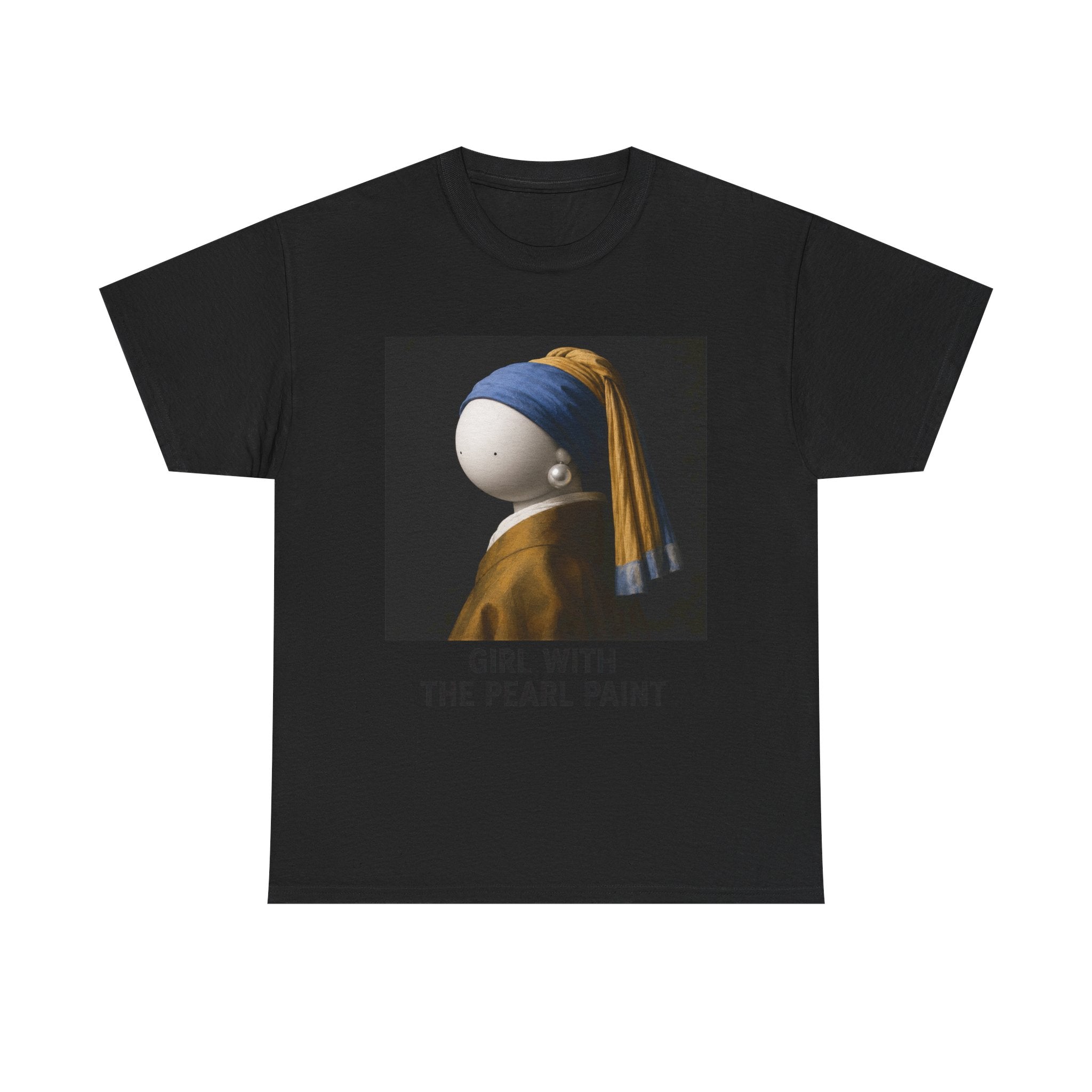 T-Shirt — 'Girl With The Pearl Paint' Classic Art Parody Tee