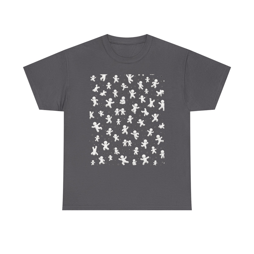 Gingerbread Pattern T-Shirt — Holiday Cookie Print Tee