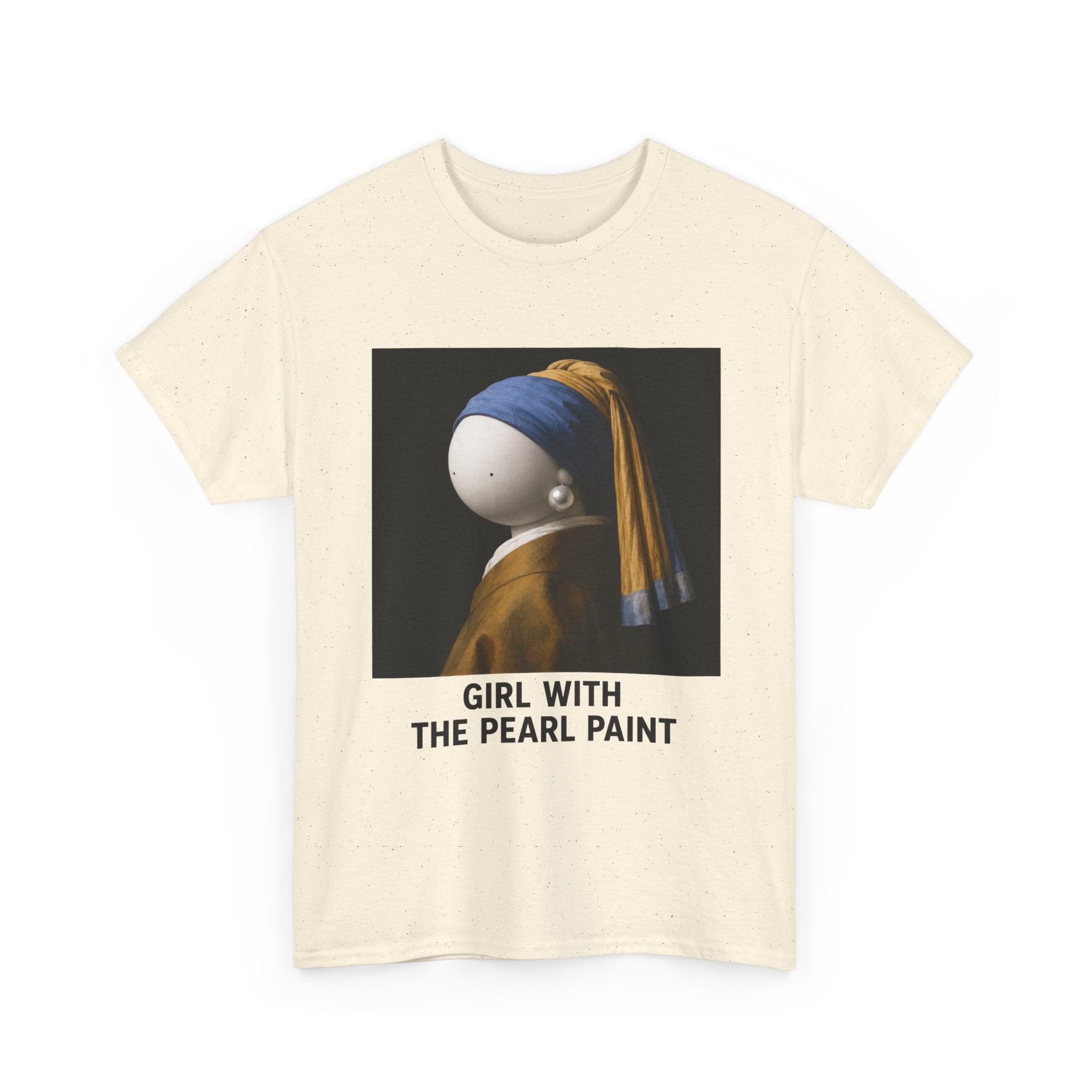 Girl with the Pearl Paint T-Shirt — Classic Art Parody Tee