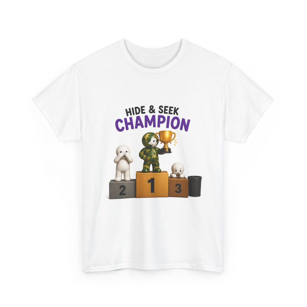 Hide & Seek Champion T-Shirt — Funny Kids/Adult Game Night Tee