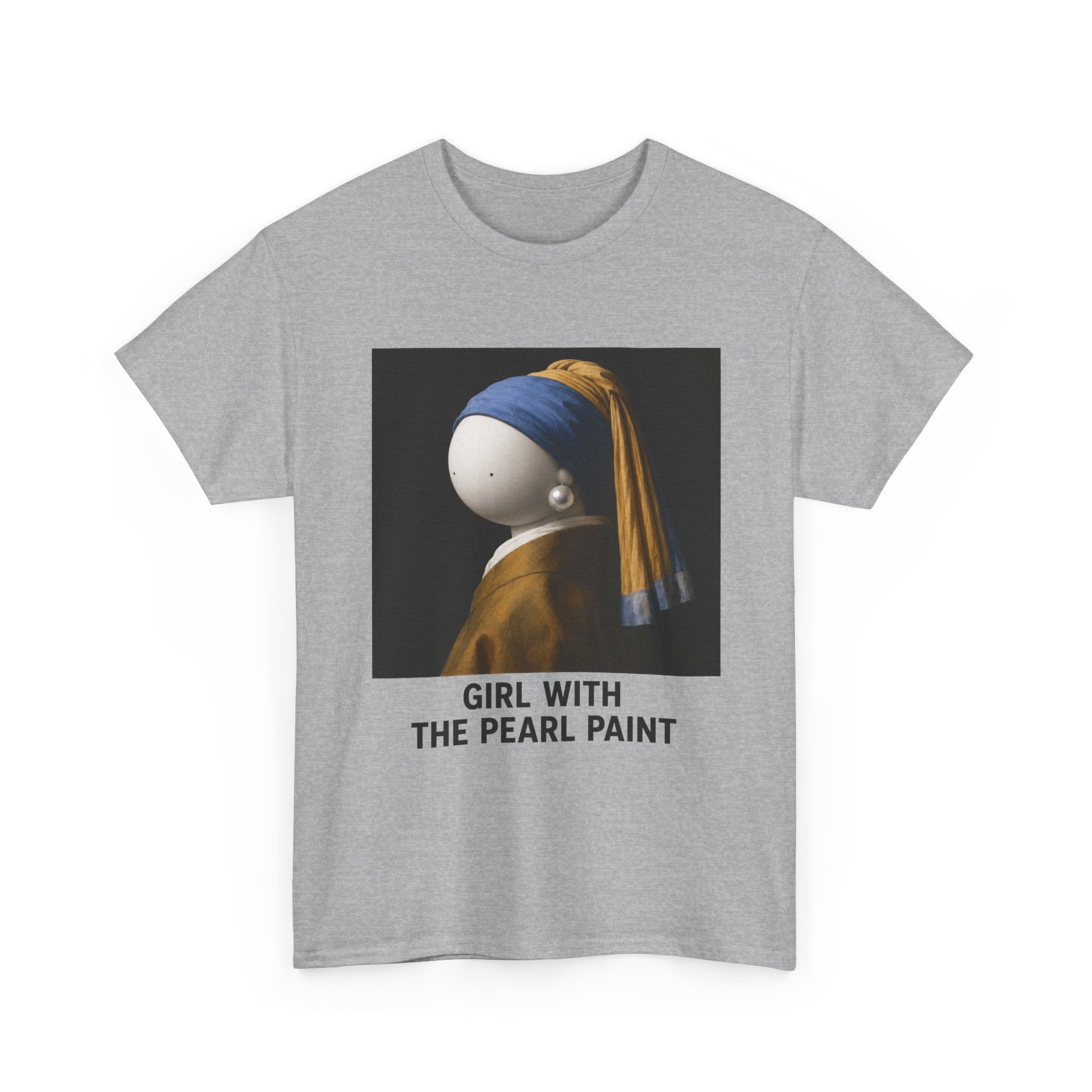 Girl with the Pearl Paint T-Shirt — Classic Art Parody Tee