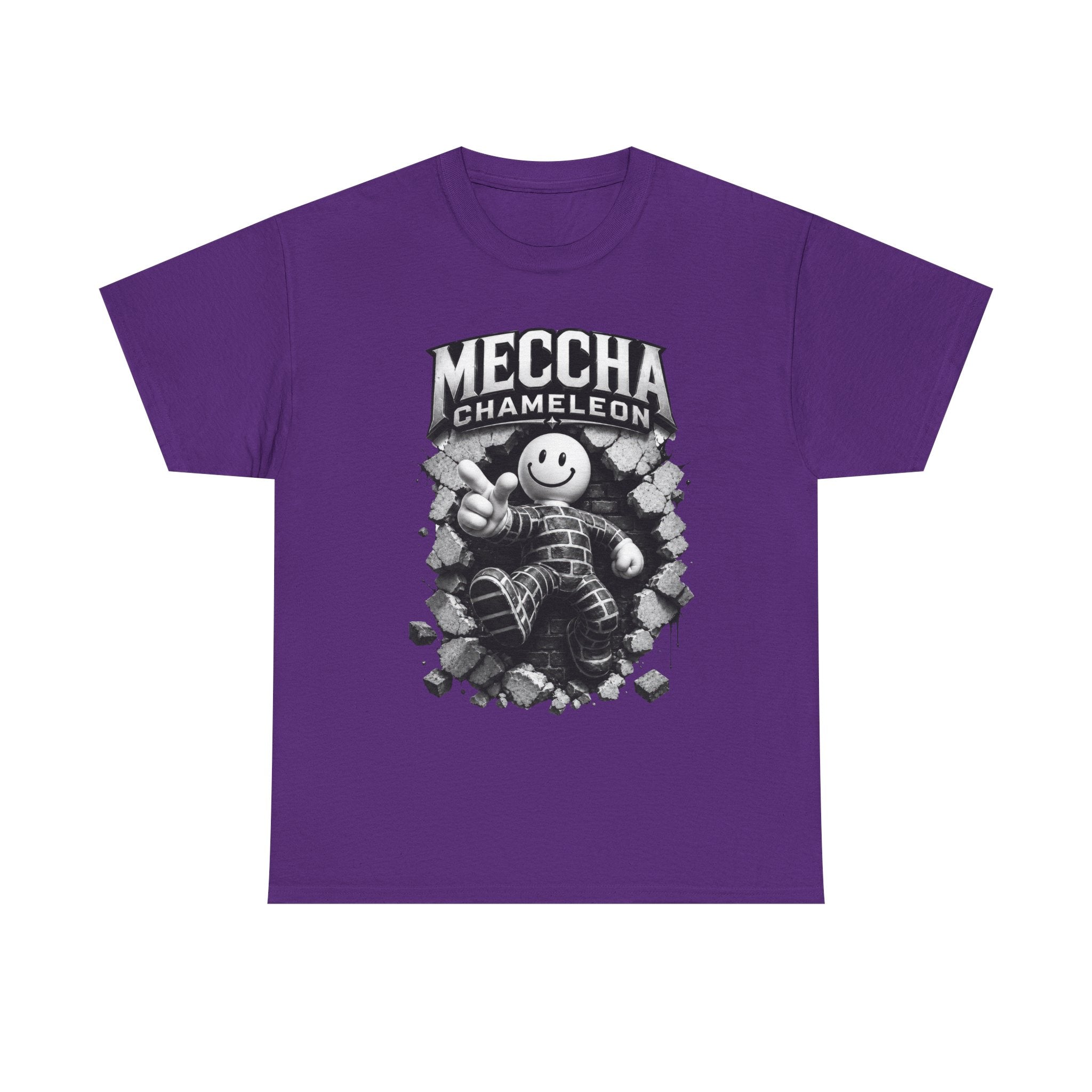 Chameleon Mascot Tee — Colorful 'Meccha Chameleon' Graphic T‑Shirt