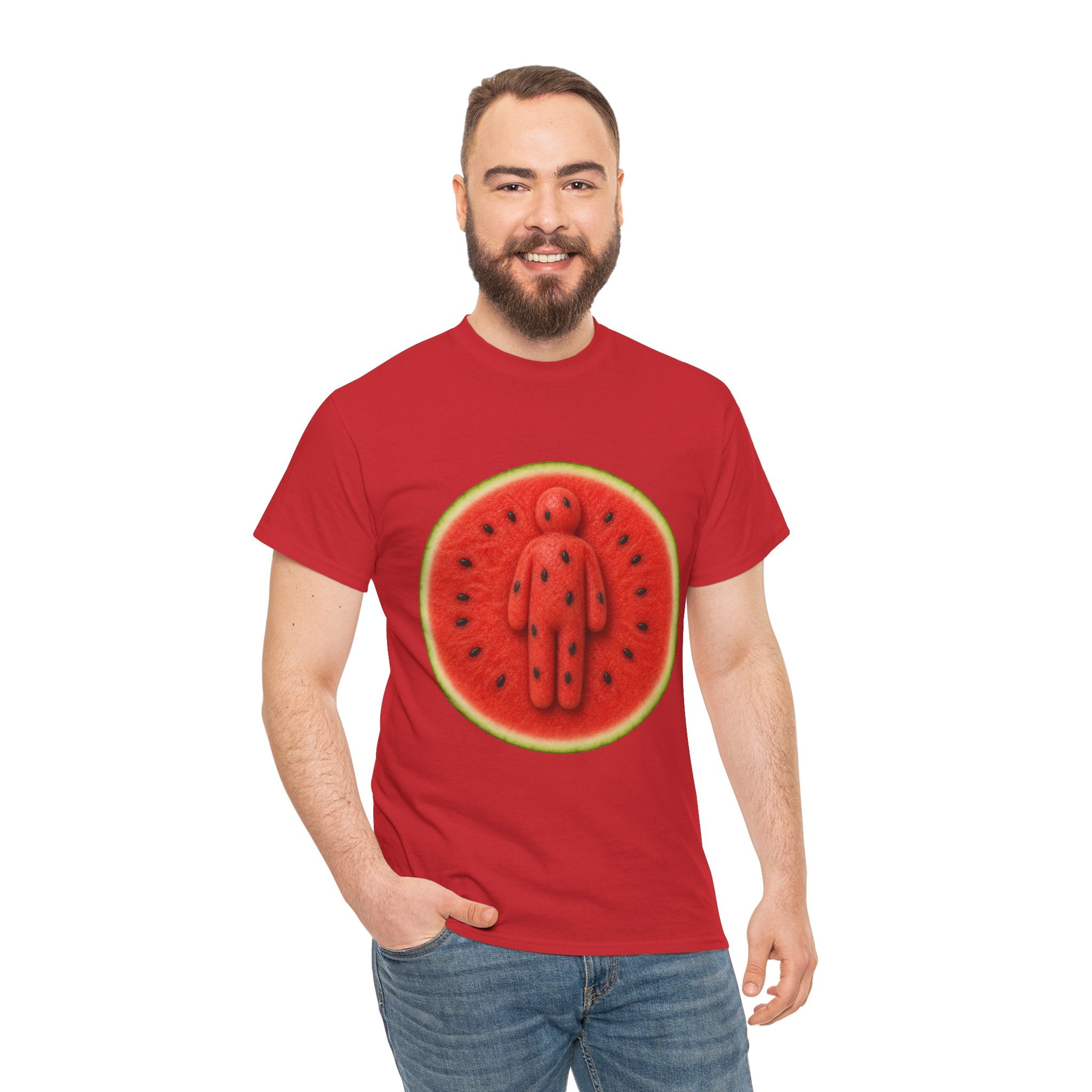 Watermelon Man T-Shirt — Retro Summer Fruit Graphic Tee