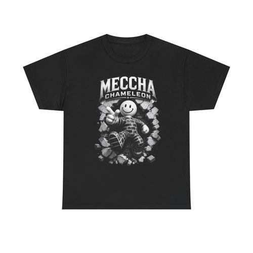 Chameleon Mascot Tee — Colorful 'Meccha Chameleon' Graphic T‑Shirt