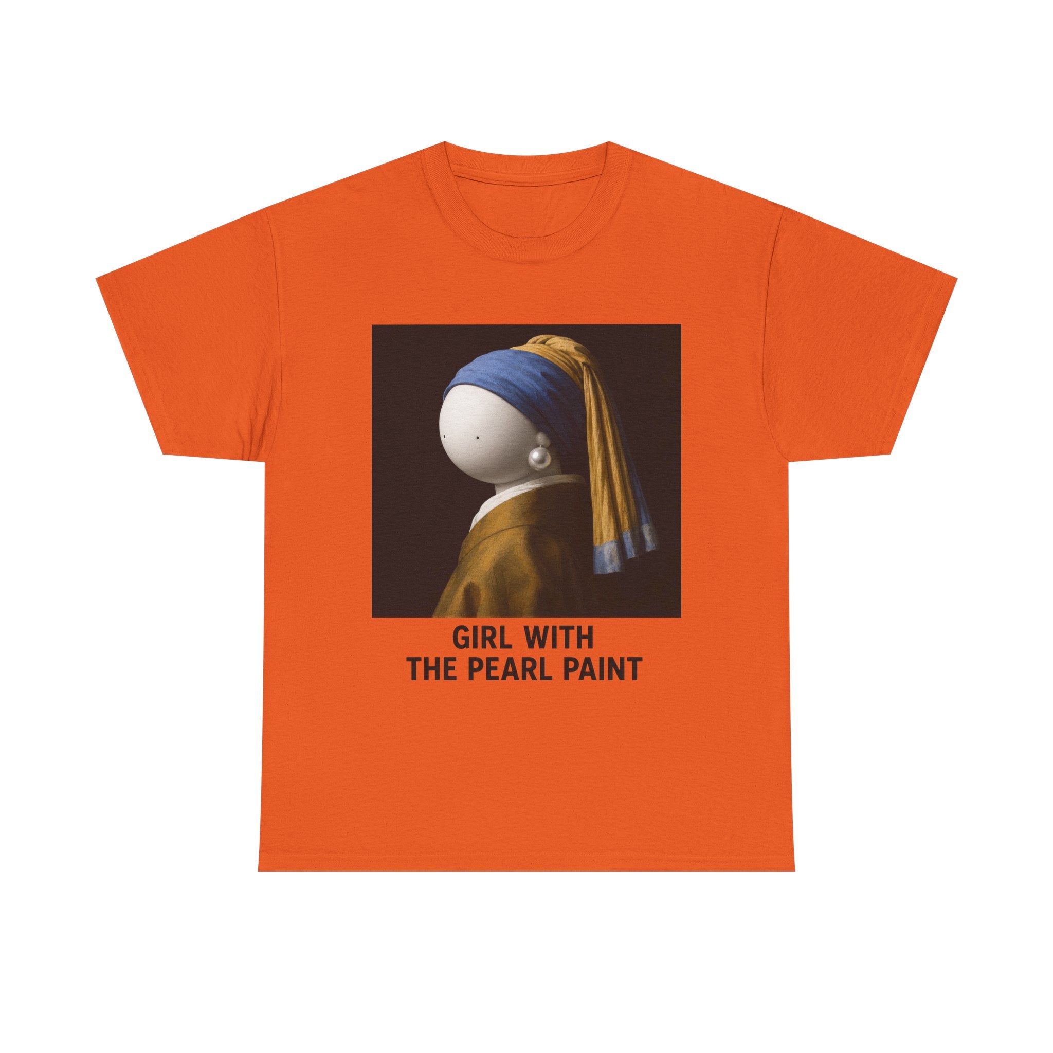 T-Shirt — 'Girl With The Pearl Paint' Classic Art Parody Tee