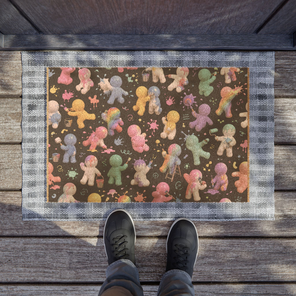 Cosmic Baby Aliens Doormat