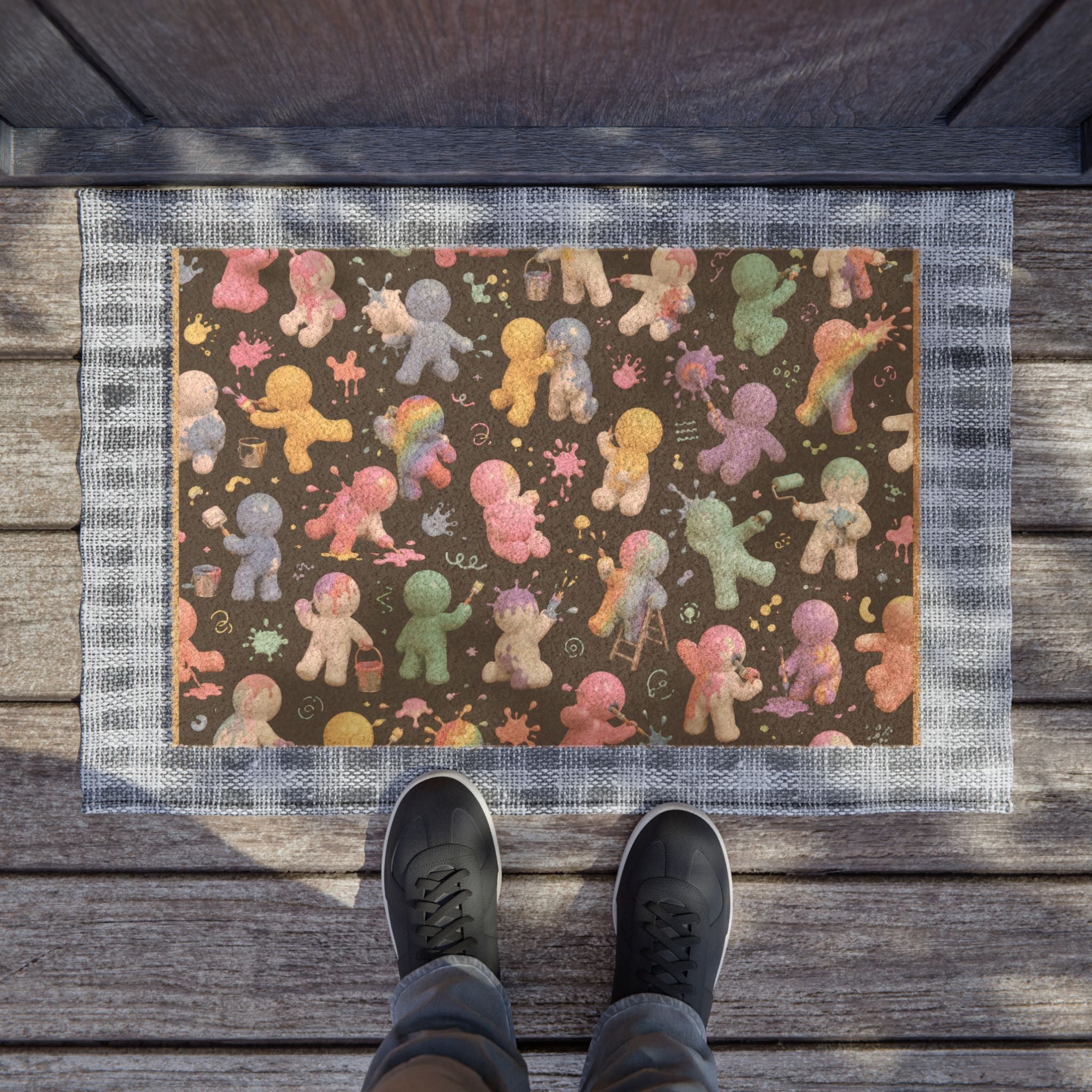 Cosmic Baby Aliens Doormat