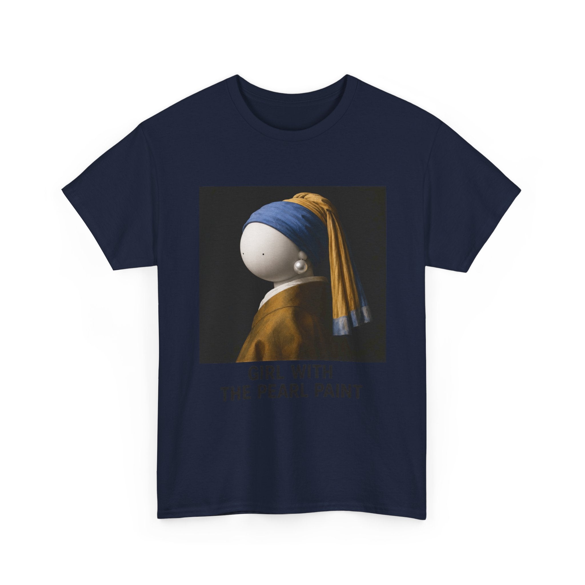 Girl with the Pearl Paint T-Shirt — Classic Art Parody Tee