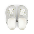 Kids White EVA Foam Clogs — Lightweight Breathable Slip-On Shoes