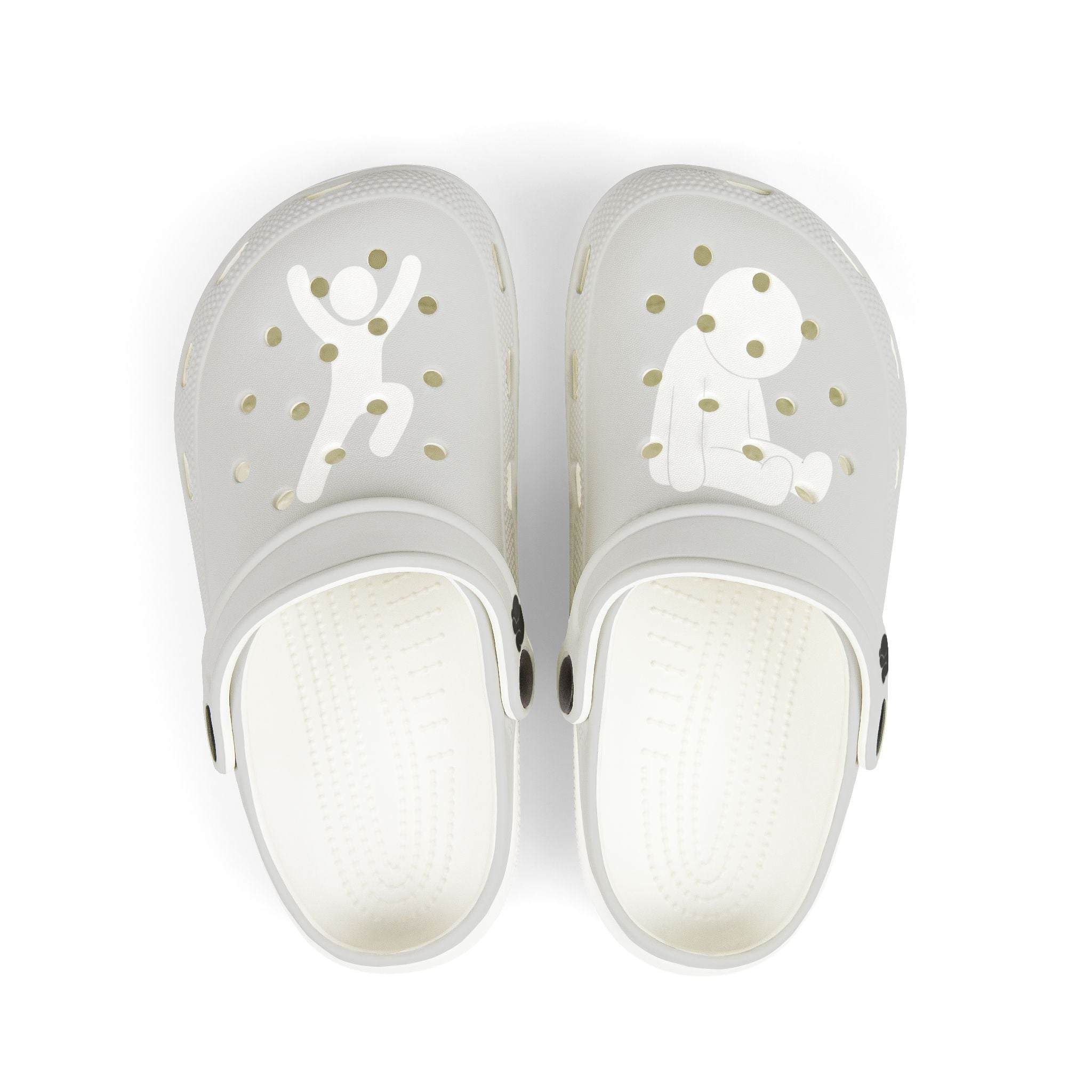 Kids White EVA Foam Clogs — Lightweight Breathable Slip-On Shoes
