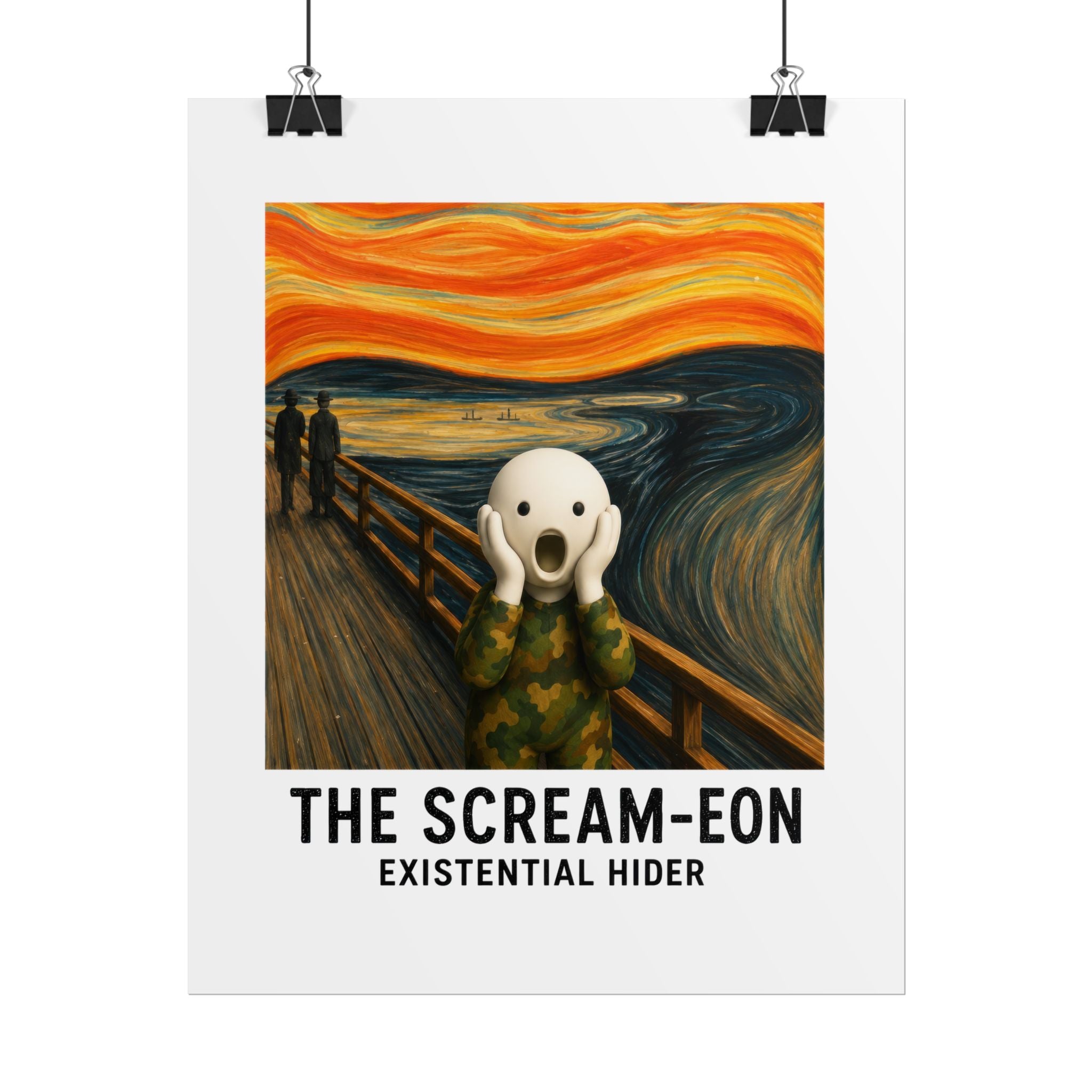 Rolled Poster — "The Scream-eon: Existential Hider" Humorous Art Print