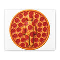 Pizza Human Silhouette Canvas