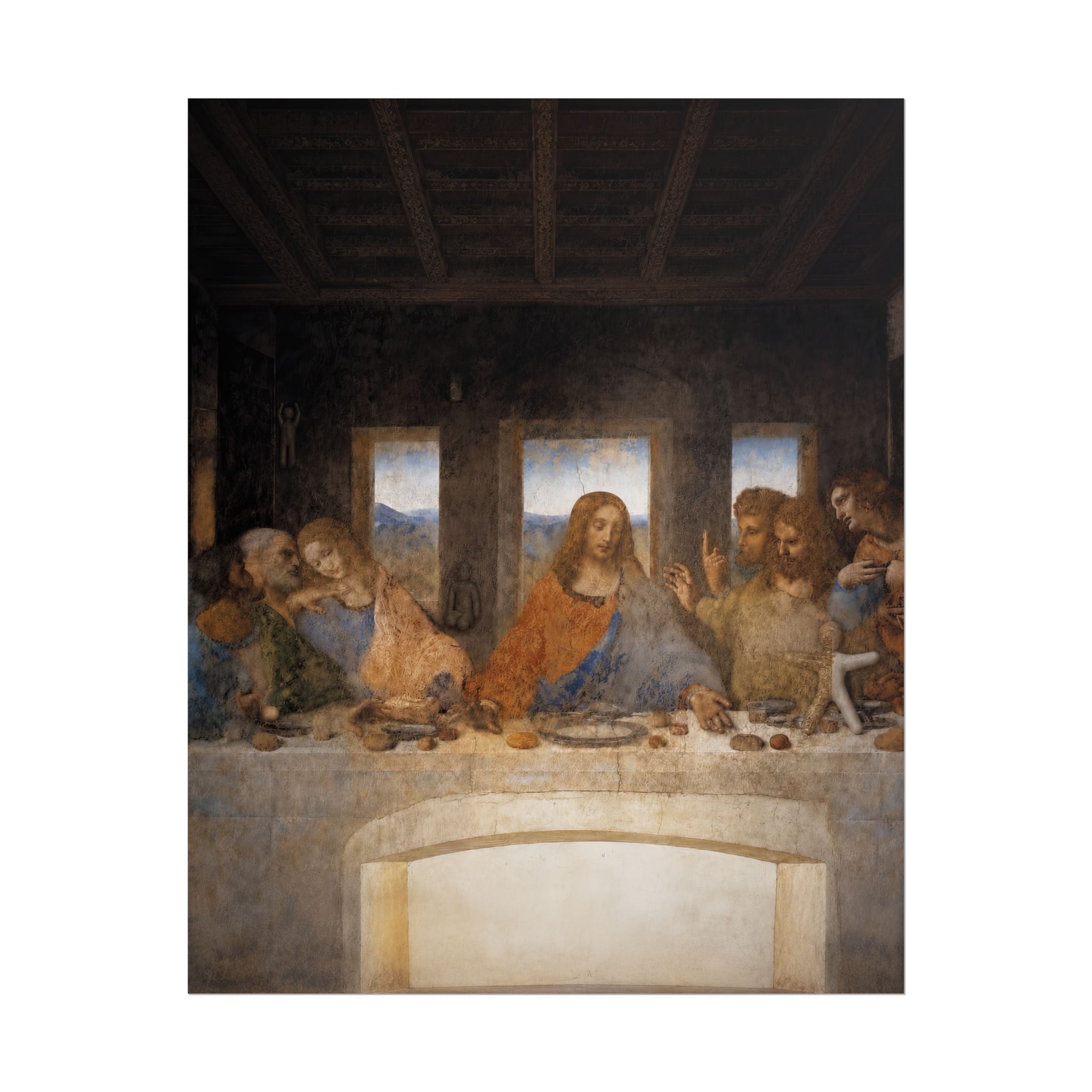 The Last Supper Rolled Poster — Renaissance Art Print for Home or Study