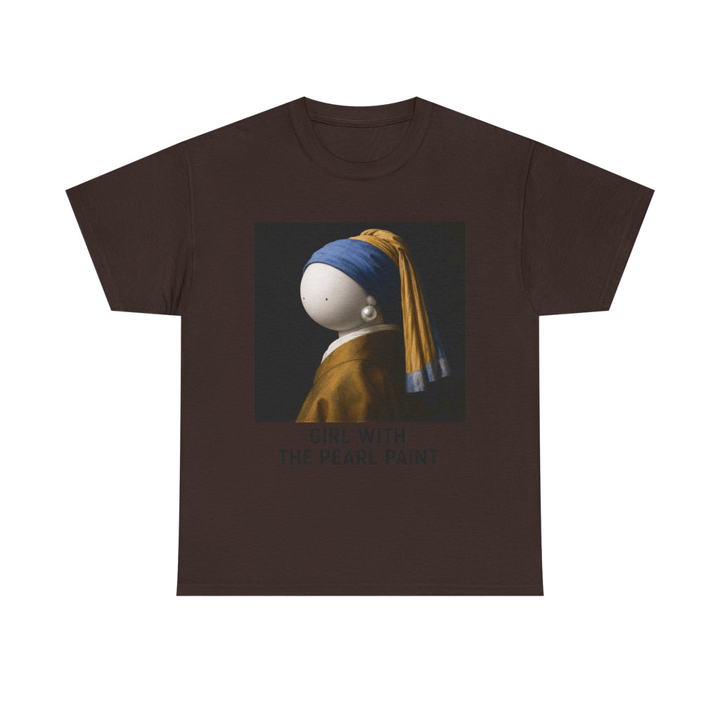 T-Shirt — 'Girl With The Pearl Paint' Classic Art Parody Tee