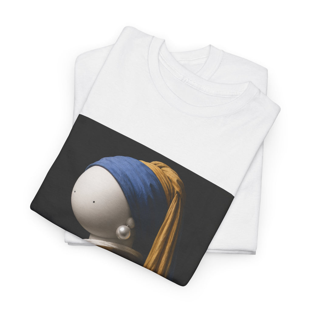 Girl with the Pearl Paint T-Shirt — Classic Art Parody Tee