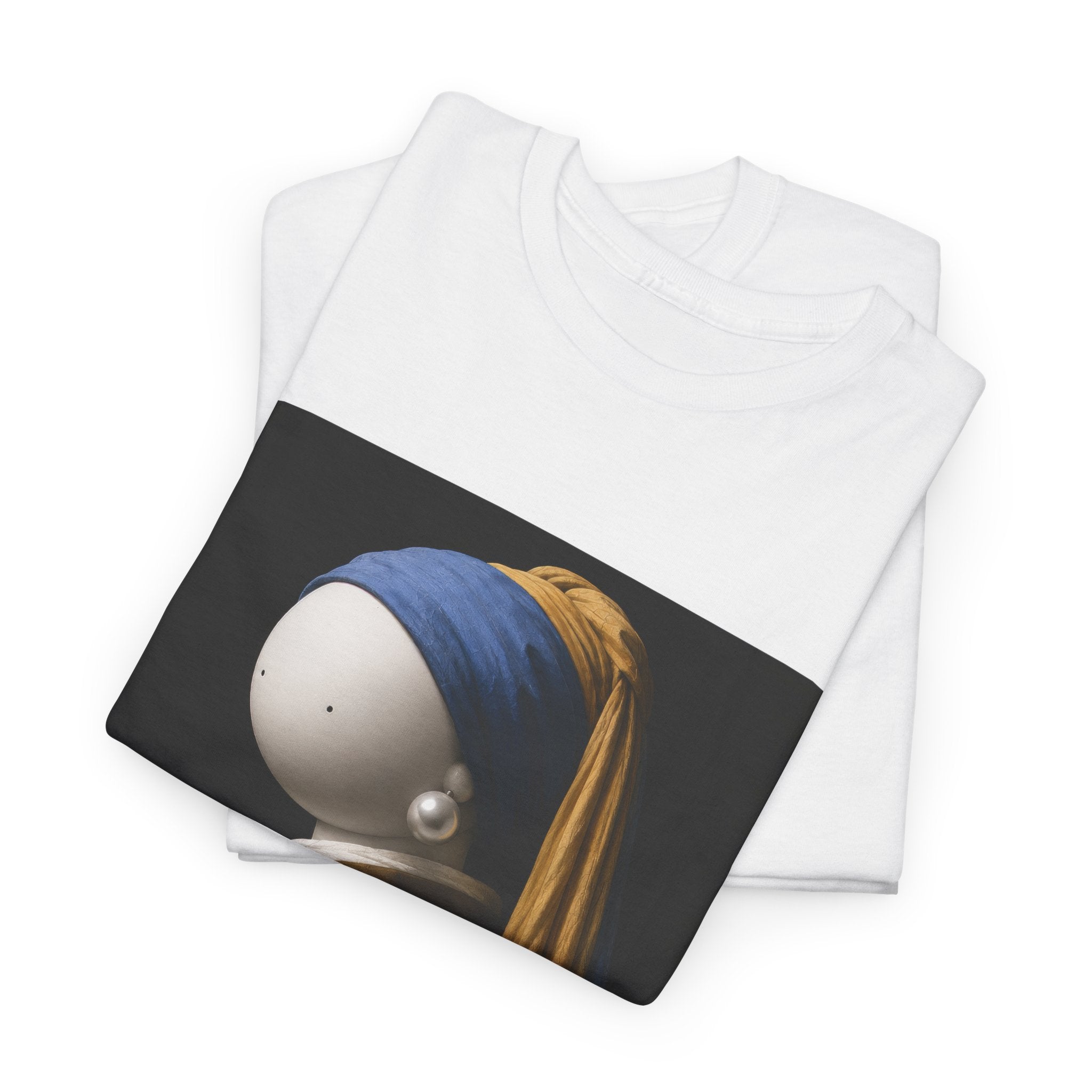 Girl with the Pearl Paint T-Shirt — Classic Art Parody Tee