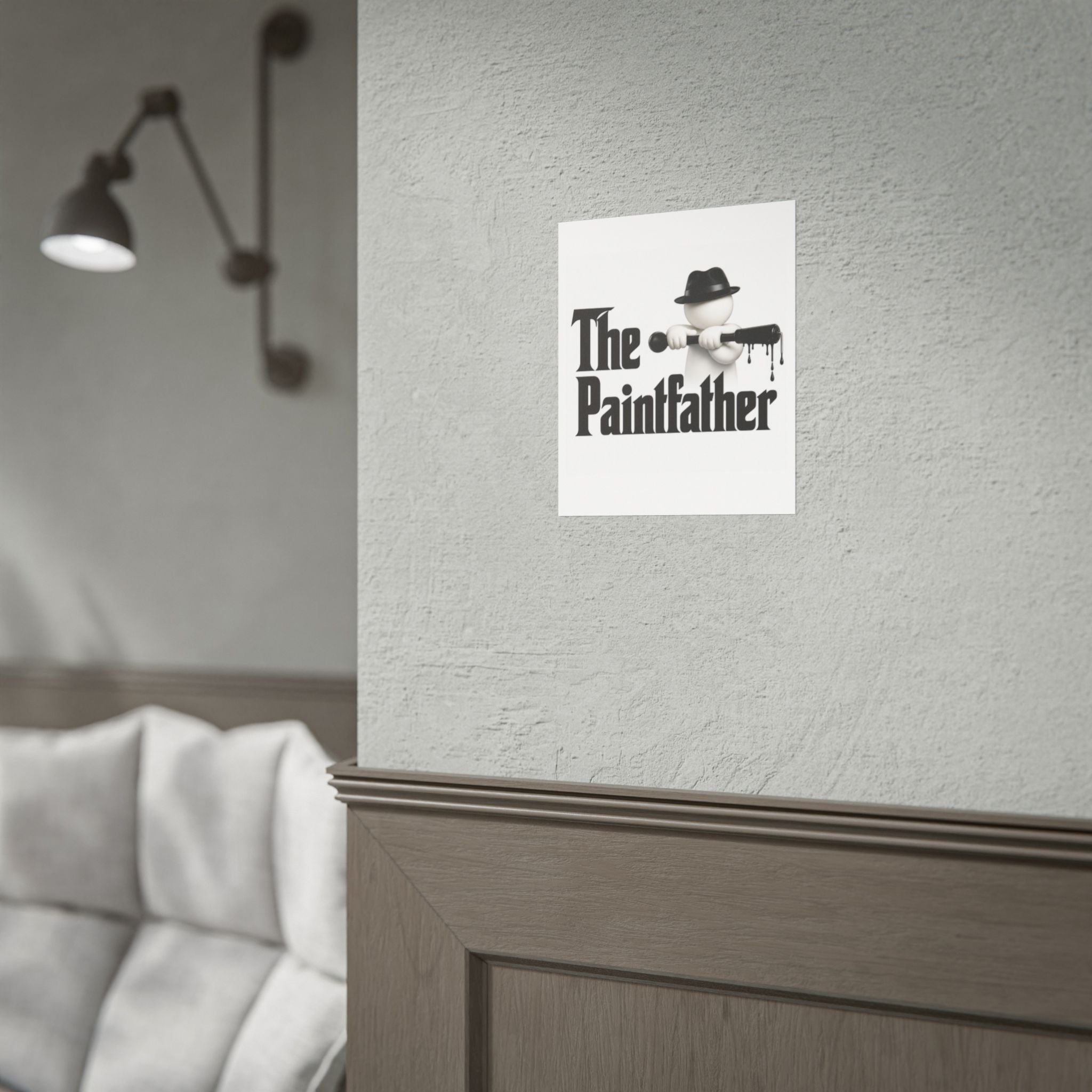 Rolled Poster — "The Paintfather" Funny Painter Art Print