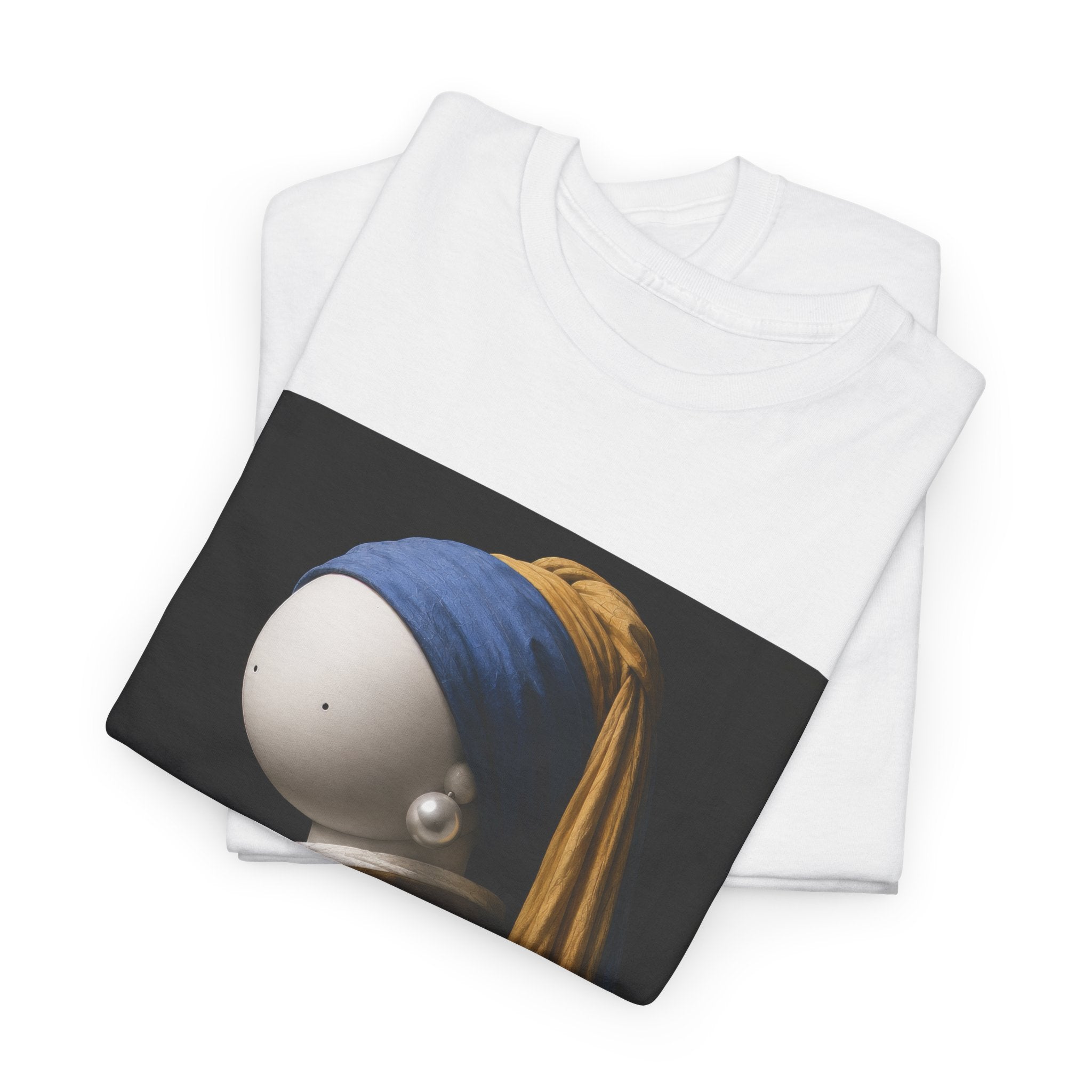 T-Shirt — 'Girl With The Pearl Paint' Classic Art Parody Tee