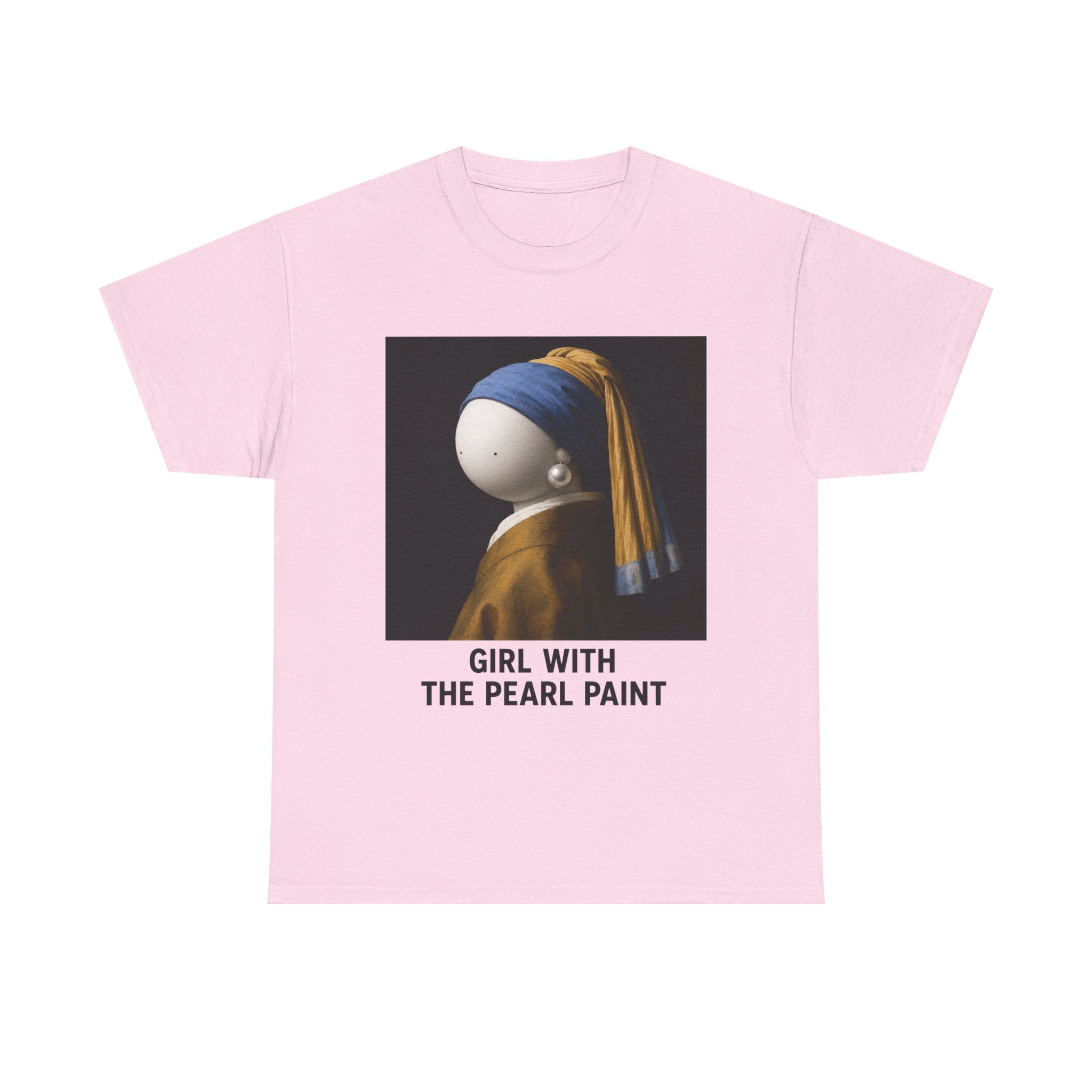 T-Shirt — 'Girl With The Pearl Paint' Classic Art Parody Tee