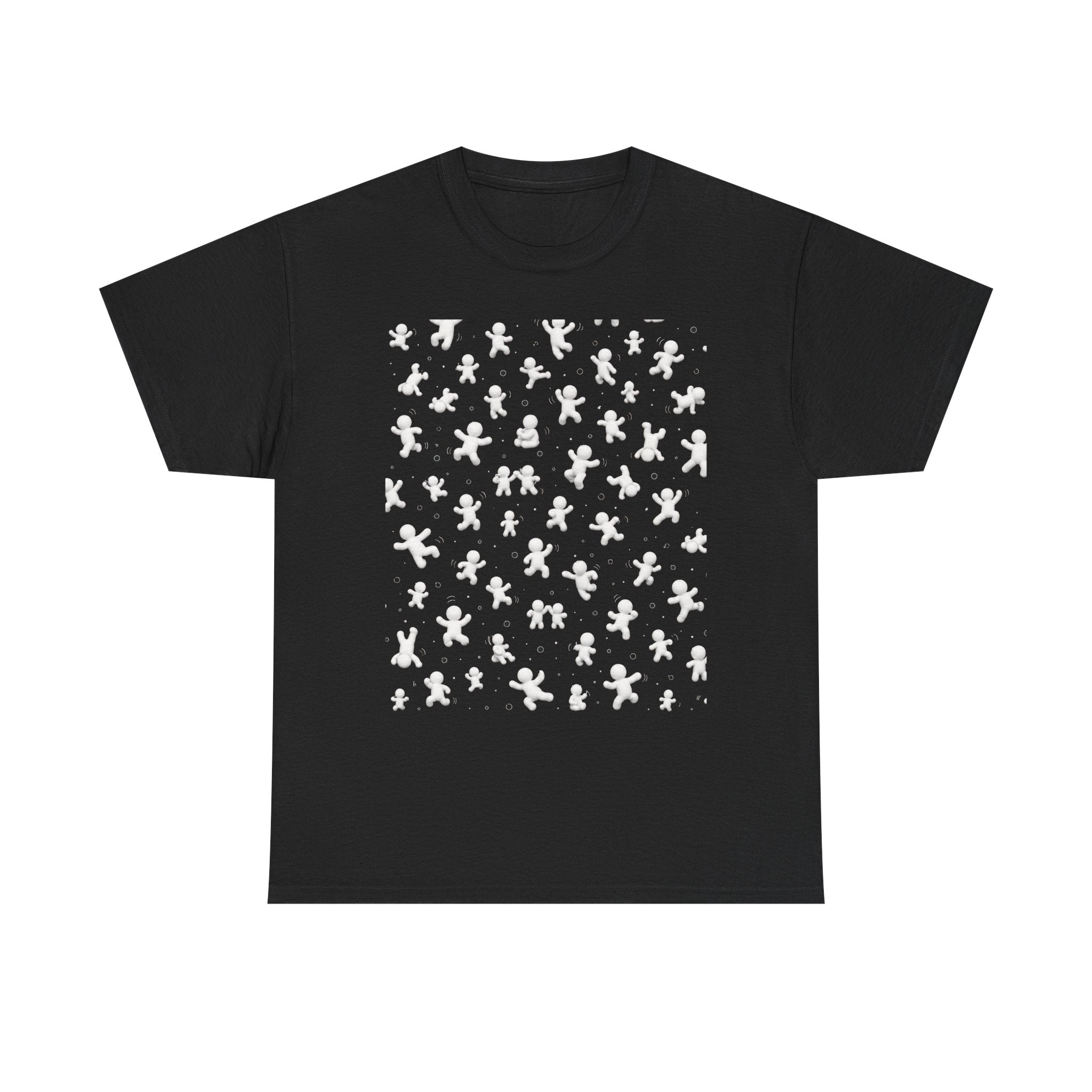 Gingerbread Pattern T-Shirt — Holiday Cookie Print Tee