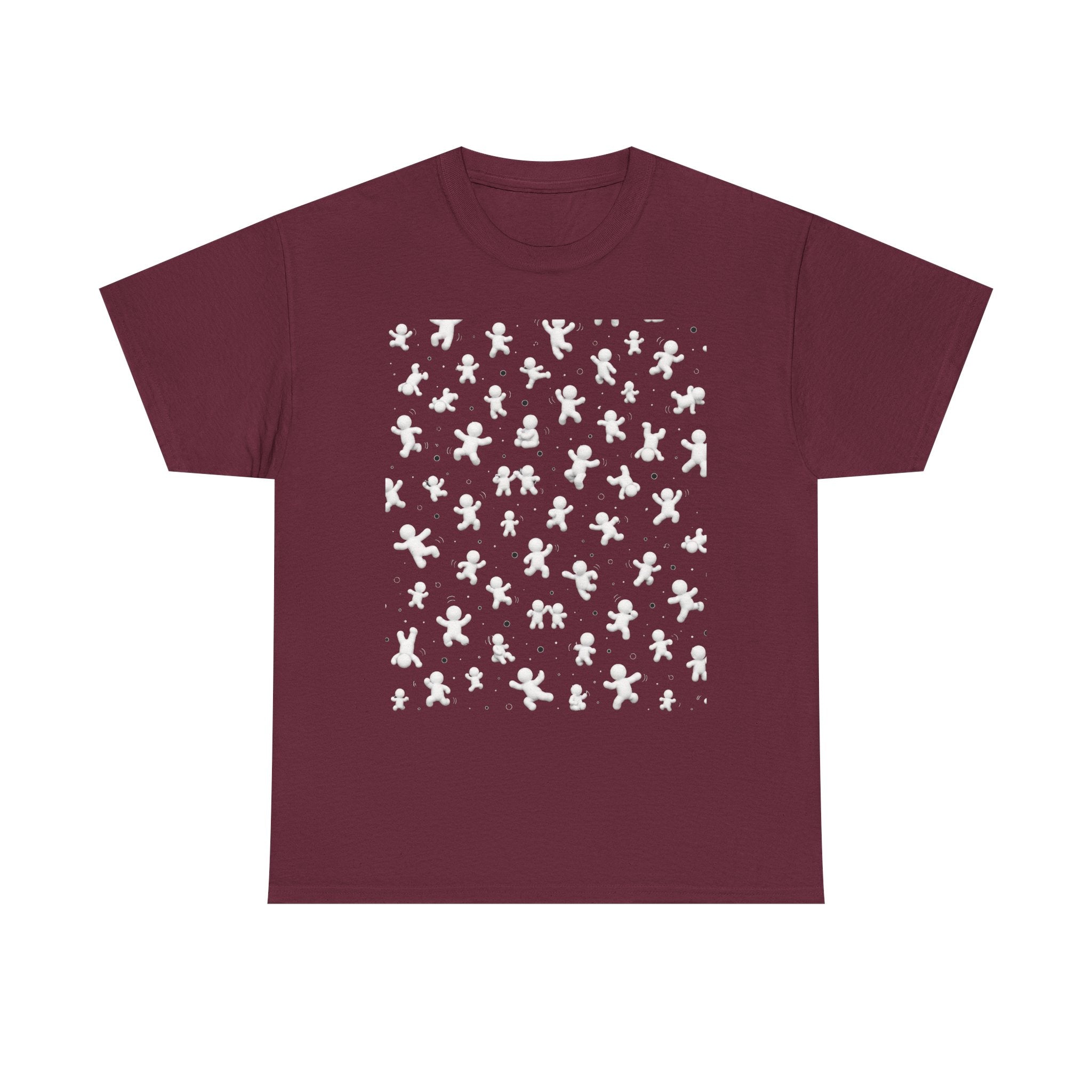 Gingerbread Pattern T-Shirt — Holiday Cookie Print Tee