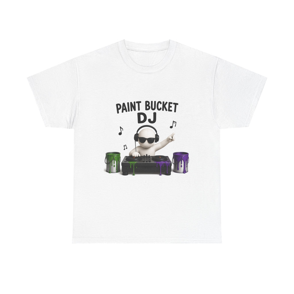 Paint Bucket DJ T-Shirt - Funny Painter Music Tee