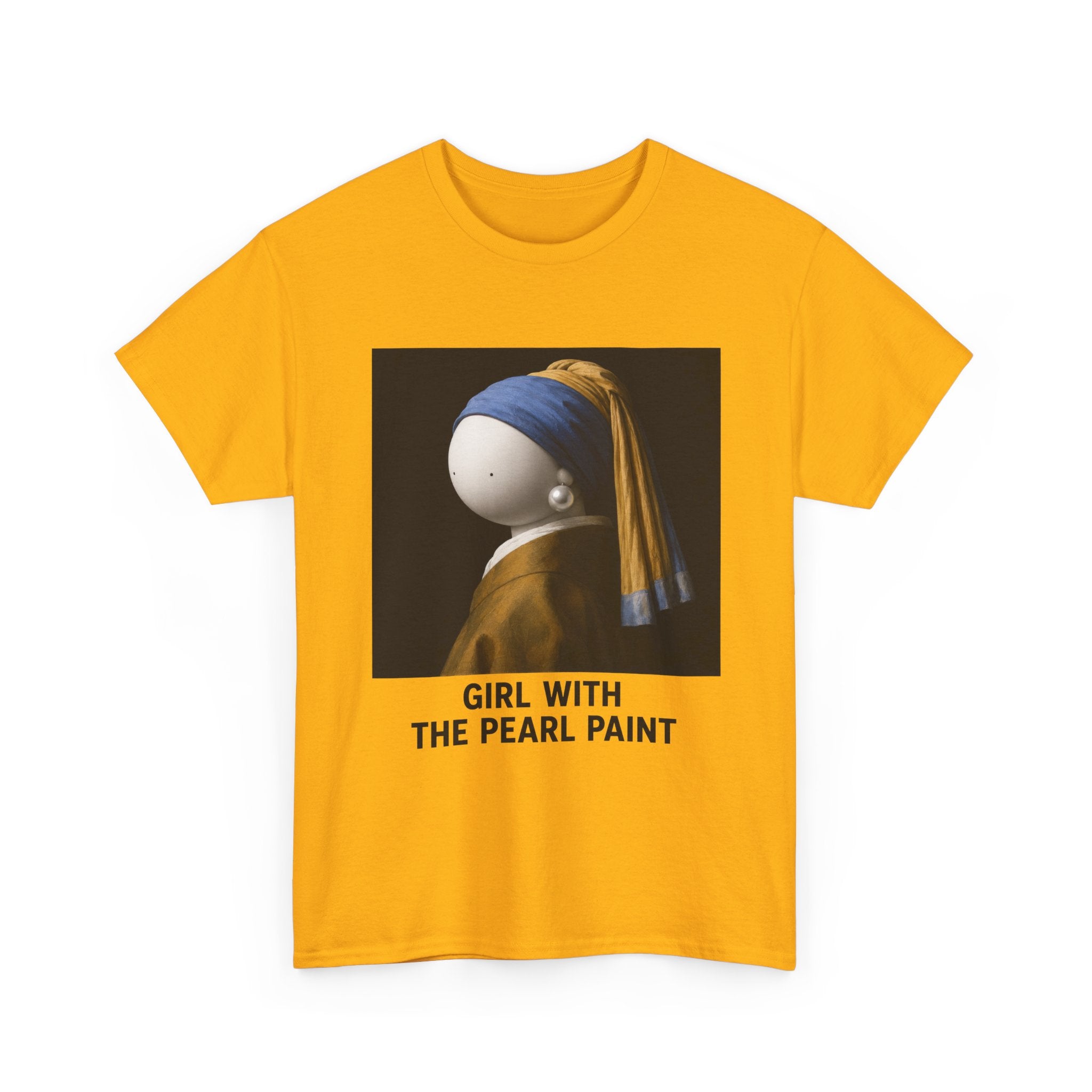 Girl with the Pearl Paint T-Shirt — Classic Art Parody Tee