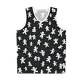Black Gingerbread Figures All-Over Print Basketball Jersey