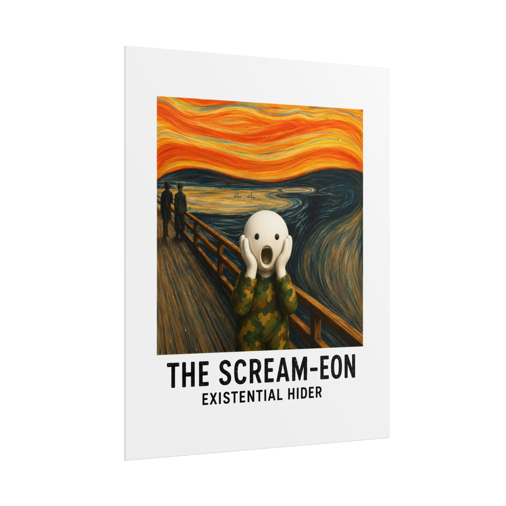 Rolled Poster — "The Scream-eon: Existential Hider" Humorous Art Print