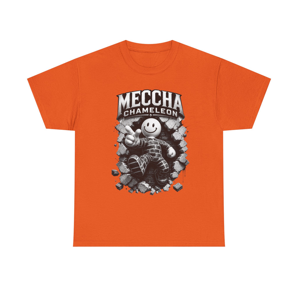Chameleon Mascot Tee — Colorful 'Meccha Chameleon' Graphic T‑Shirt