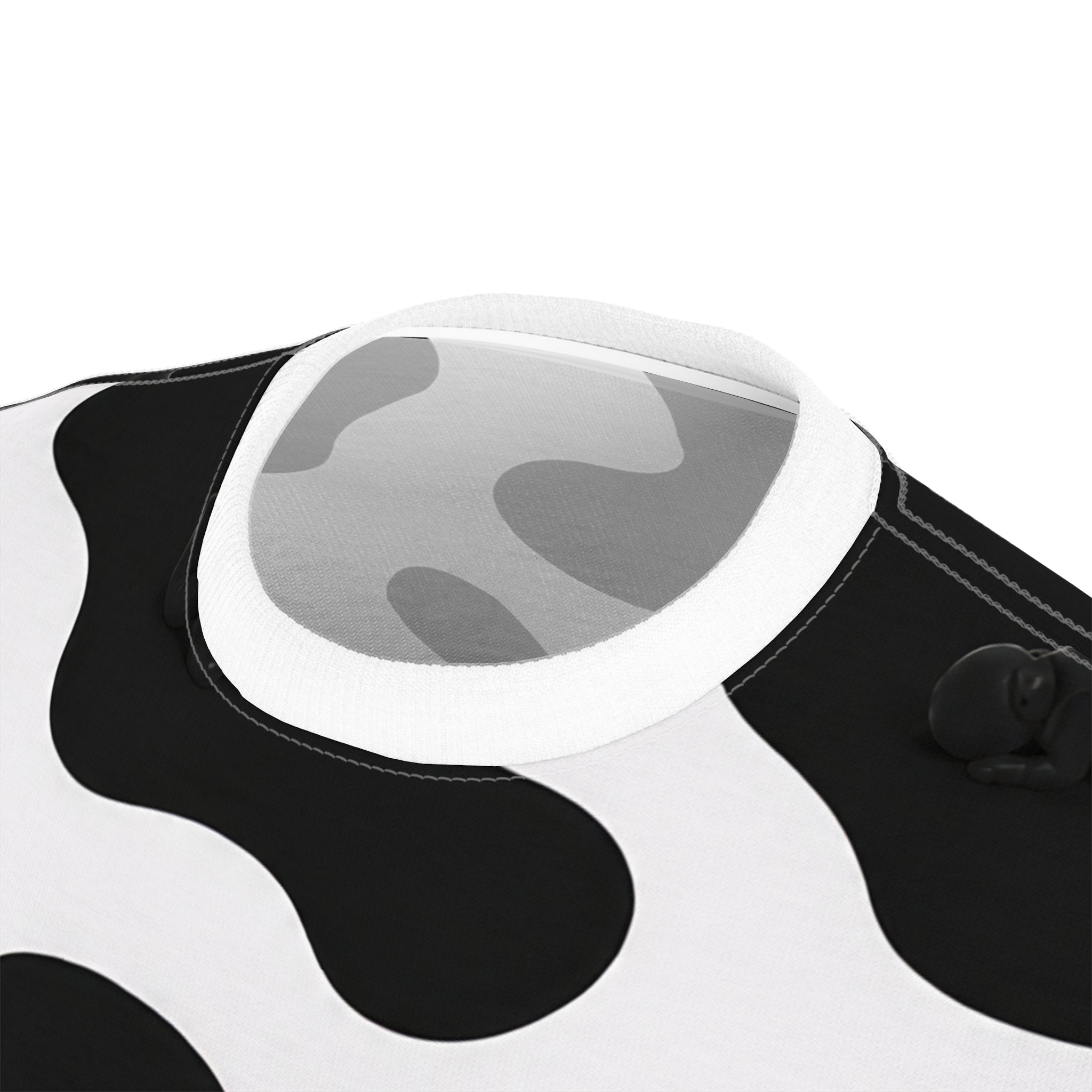 Cow Print All-Over Tee — Black & White Patterned Graphic Shirt