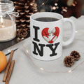 I  NY Ceramic Mug — New York Heart Landmark Coffee Cup (11oz & 15oz)