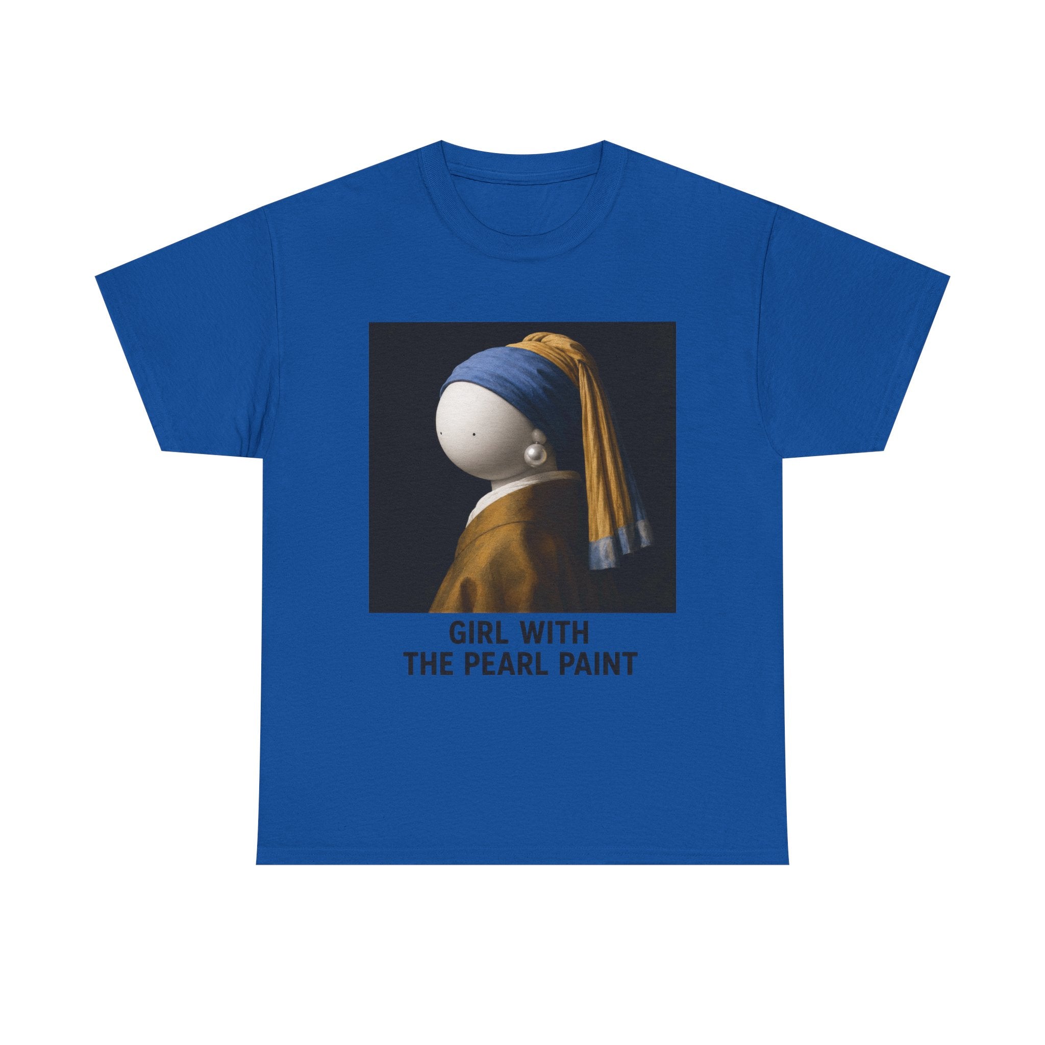 T-Shirt — 'Girl With The Pearl Paint' Classic Art Parody Tee