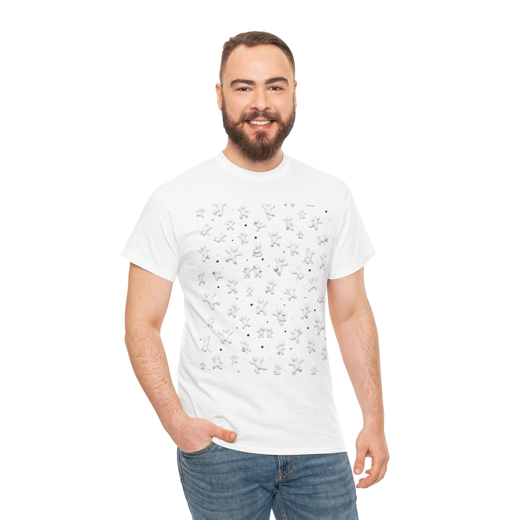 Gingerbread Pattern T-Shirt — Holiday Cookie Print Tee