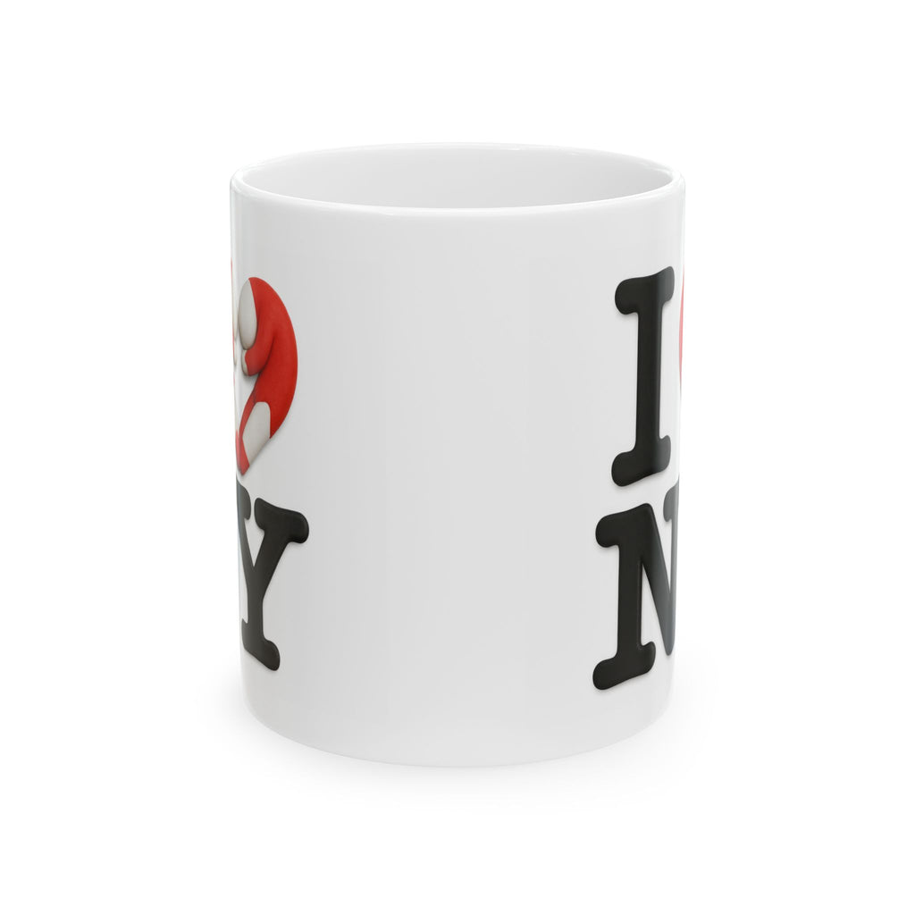 I  NY Ceramic Mug — New York Heart Landmark Coffee Cup (11oz & 15oz)
